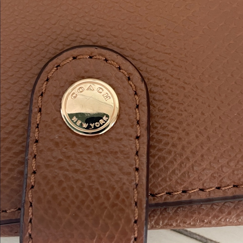 Coach Brown Wristlet Clutch - Picture 2 of 4